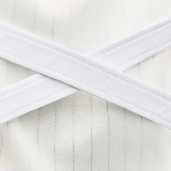 ZARA GABARDINE HALTER MIDI DRESS - Picture 11 of 12